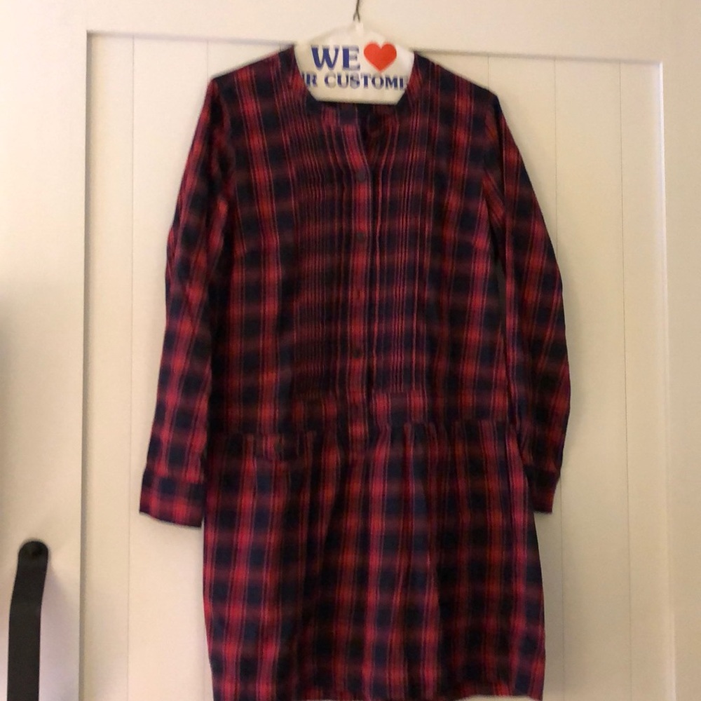 JCrew Plaid Dress sz 8